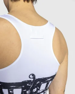 Jean Paul Gaultier Jersey Top Printed Cage Trompe L'Œil- Tops