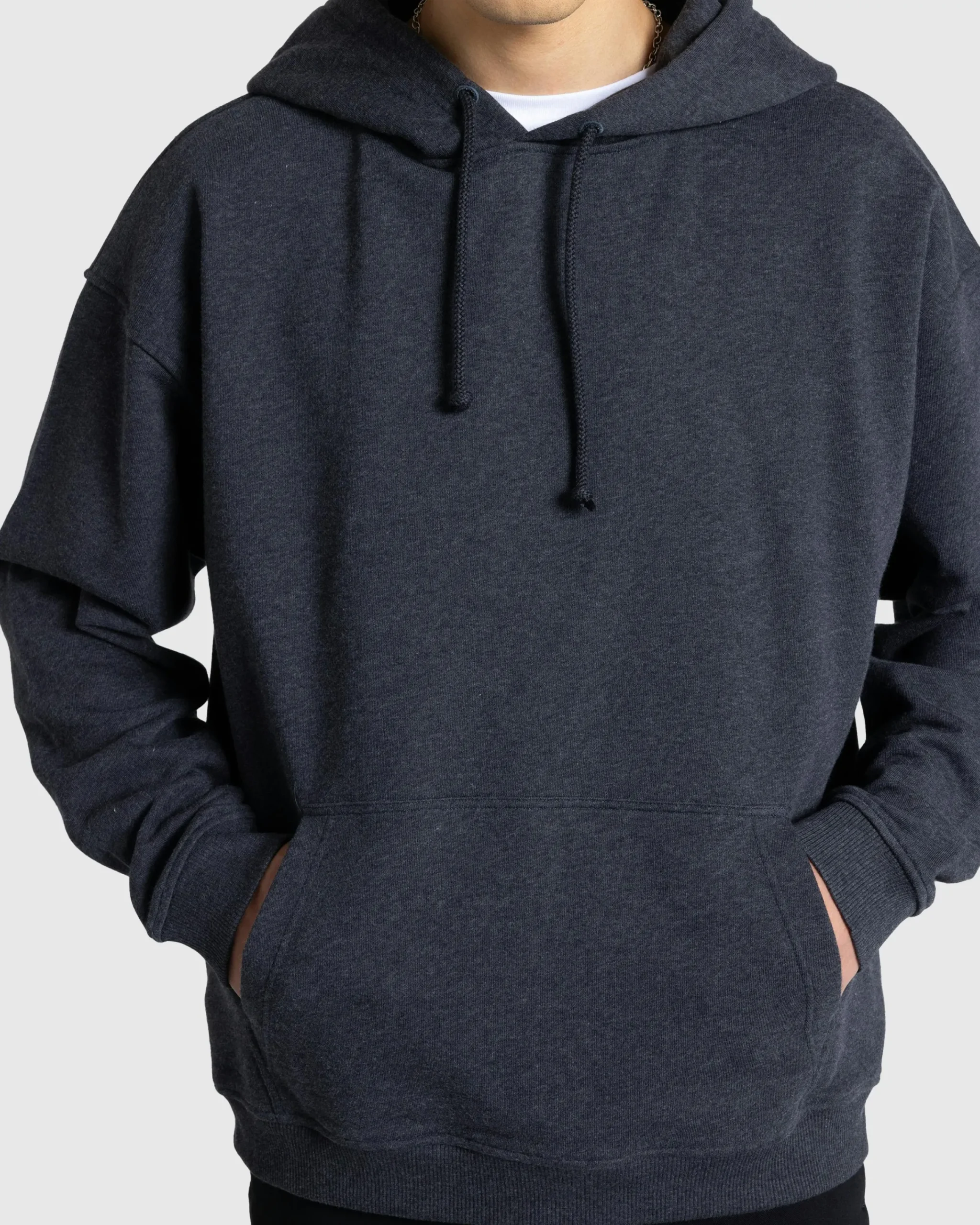 Meta Campania Collective Joseph Jersey Cotton Hoodie Dark Chocolate Melange- Sweats