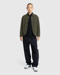 Meta Campania Collective Julian Selflined Nylon Shirt Jacket Dark Khaki- Outerwear