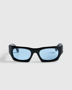 Port Tanger Kerewan Black Acetate/Rif Blue Lens- Sunglasses