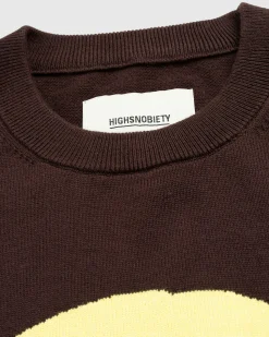 Highsnobiety Knit Crewneck Brown- Knitwear