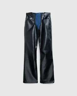 GmbH Lata Faux Leather Denim Pants- Pants