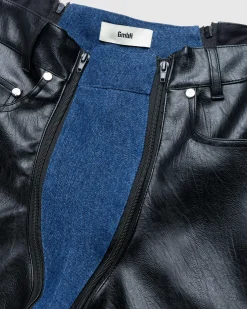GmbH Lata Faux Leather Denim Pants- Pants