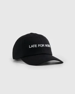 HO HO COCO Late For Work Hat Black/White- Hats
