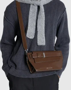 JACQUEMUS Le Messenger Capri Midnight Brown- Bags