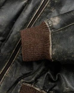 Acne Studios Leather Bomber Jacket- Outerwear