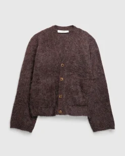 Séfr Lee Cardigan Lilac Melange Alpaca- Knitwear