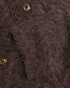 Séfr Lee Cardigan Lilac Melange Alpaca- Knitwear