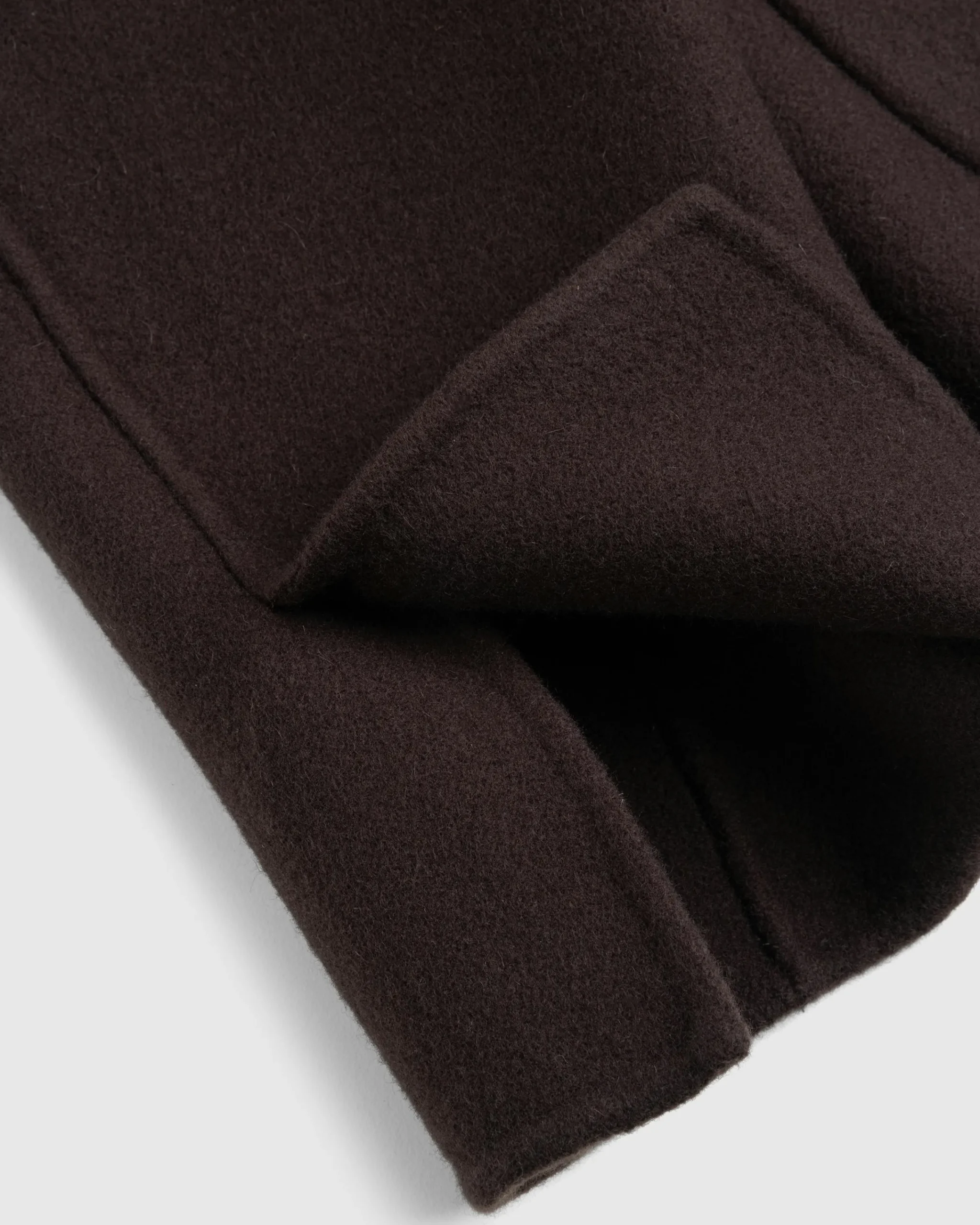 Meta Campania Collective Leon Collarless Jacket Dark Chocolate Brown- Knitwear
