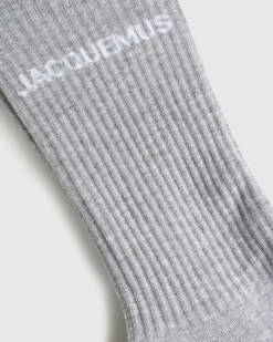 JACQUEMUS Les Chaussettes Medium Grey- Socks