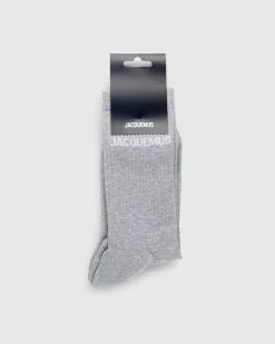 JACQUEMUS Les Chaussettes Medium Grey- Socks