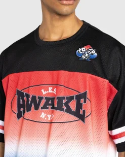 Awake NY LES Football Jersey Black/Multi- Tops