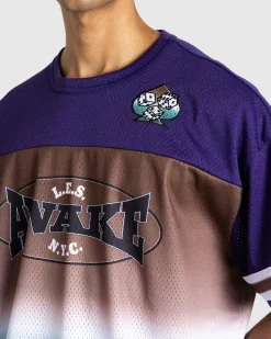Awake NY LES Football Jersey Brown/Multi- Tops