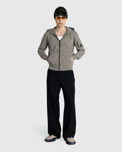 C.P. Company Light Fleece Zipped Hoodie- Sweats