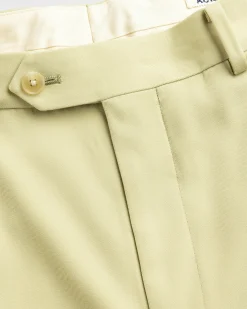 Auralee Light Wool Max Gabardine Two-Tuck Slacks Light Khaki- Pants