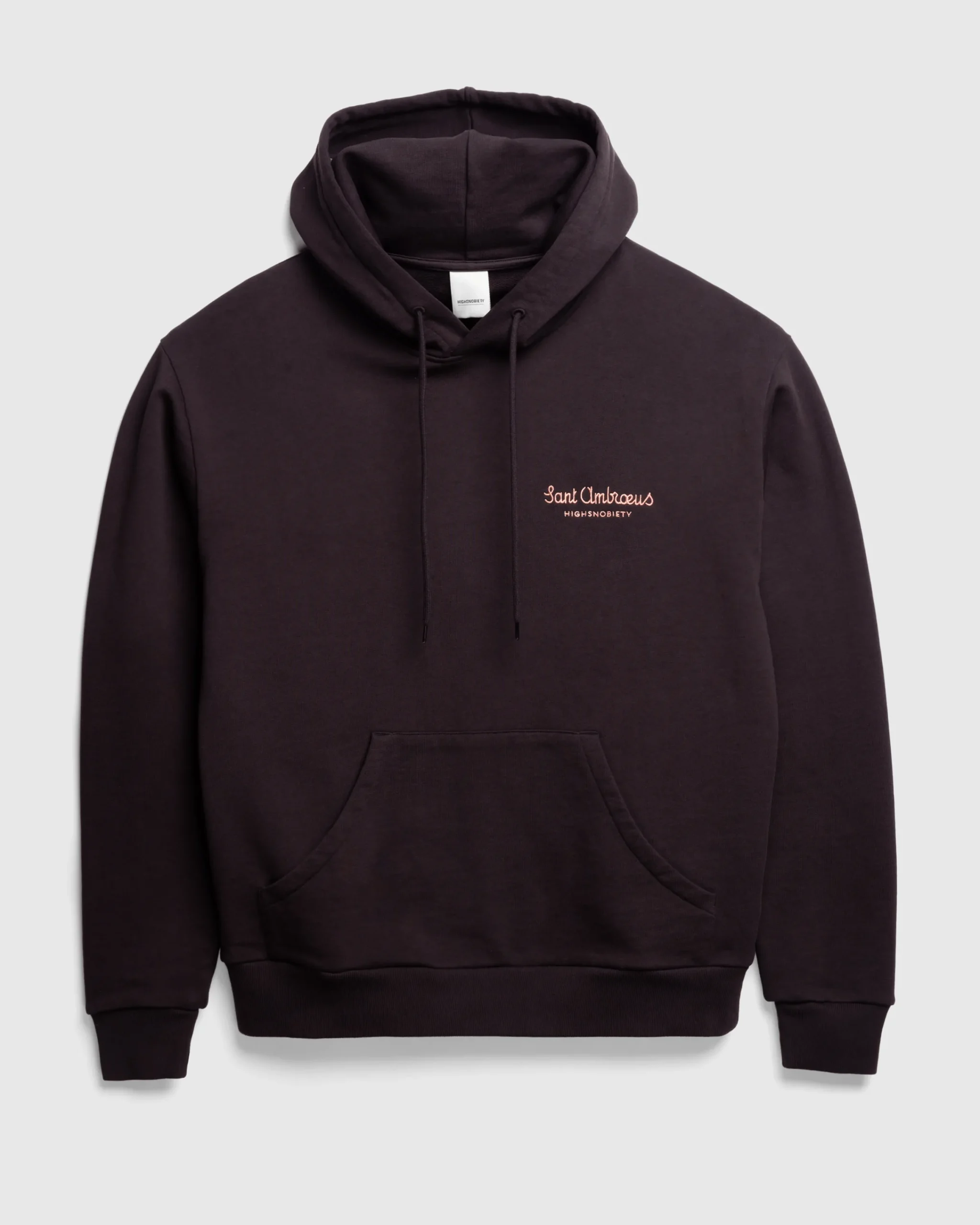 Sant Ambroeus Logo Hoodie Brown- Sweats