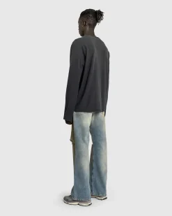 Acne Studios Logo T-Shirt Faded Black- Tops