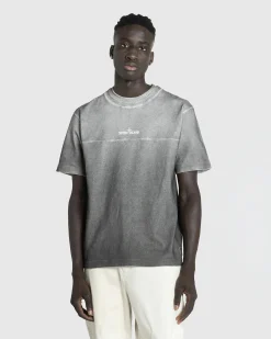 Stone Island Logo T-Shirt Lead Grey- Tops