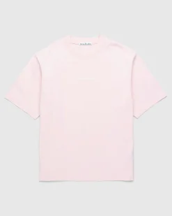 Acne Studios Logo T-Shirt Pale Pink- Tops