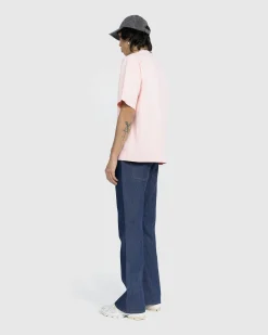 Acne Studios Logo T-Shirt Pale Pink- Tops