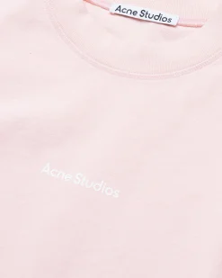 Acne Studios Logo T-Shirt Pale Pink- Tops