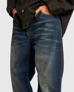 Acne Studios Loose Fit Jeans 2021M Dark Blue- Pants