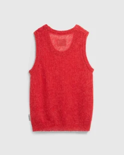 Highsnobiety HS05 Loose Gauge Tank Top Red- Knitwear