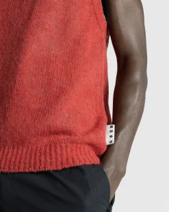 Highsnobiety HS05 Loose Gauge Tank Top Red- Knitwear
