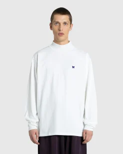 Needles L/S Mock Neck Tee Poly Jersey- Shirts