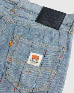 Levi's LSE 568 LOOSE STRAIGHT PIGALLE MALLARD BLUE- Pants