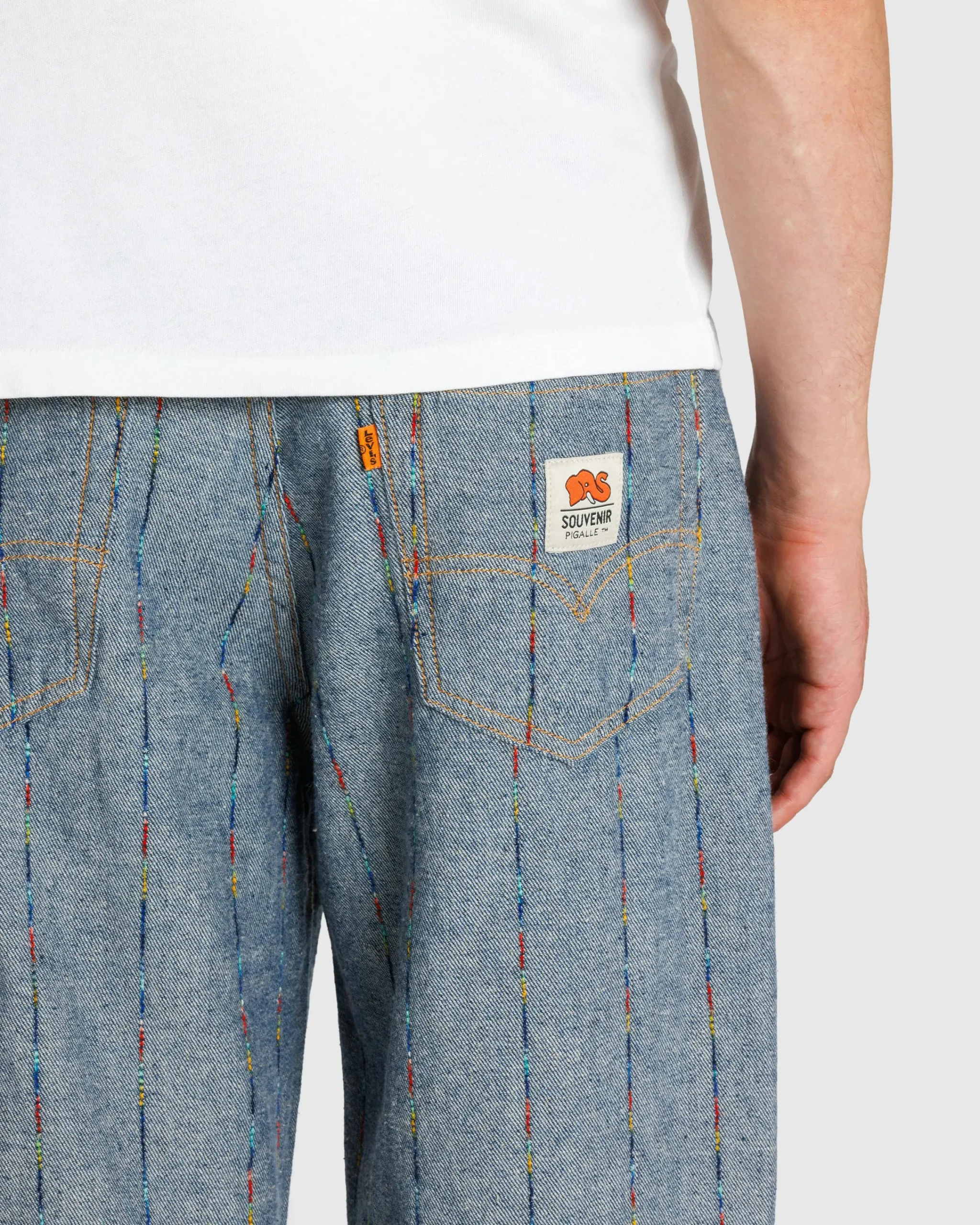 Levi's LSE 568 LOOSE STRAIGHT PIGALLE MALLARD BLUE- Pants