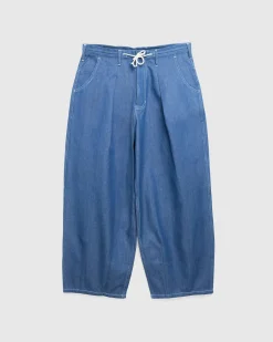 Story mfg. Lush Pants Indigo Denim Wonky-Wear- Pants