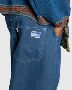 Story mfg. Lush Pants Indigo Denim Wonky-Wear- Pants
