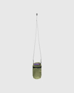 Rayon Vert Macaroni Bag Gridstop Green- Bags