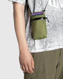 Rayon Vert Macaroni Bag Gridstop Green- Bags