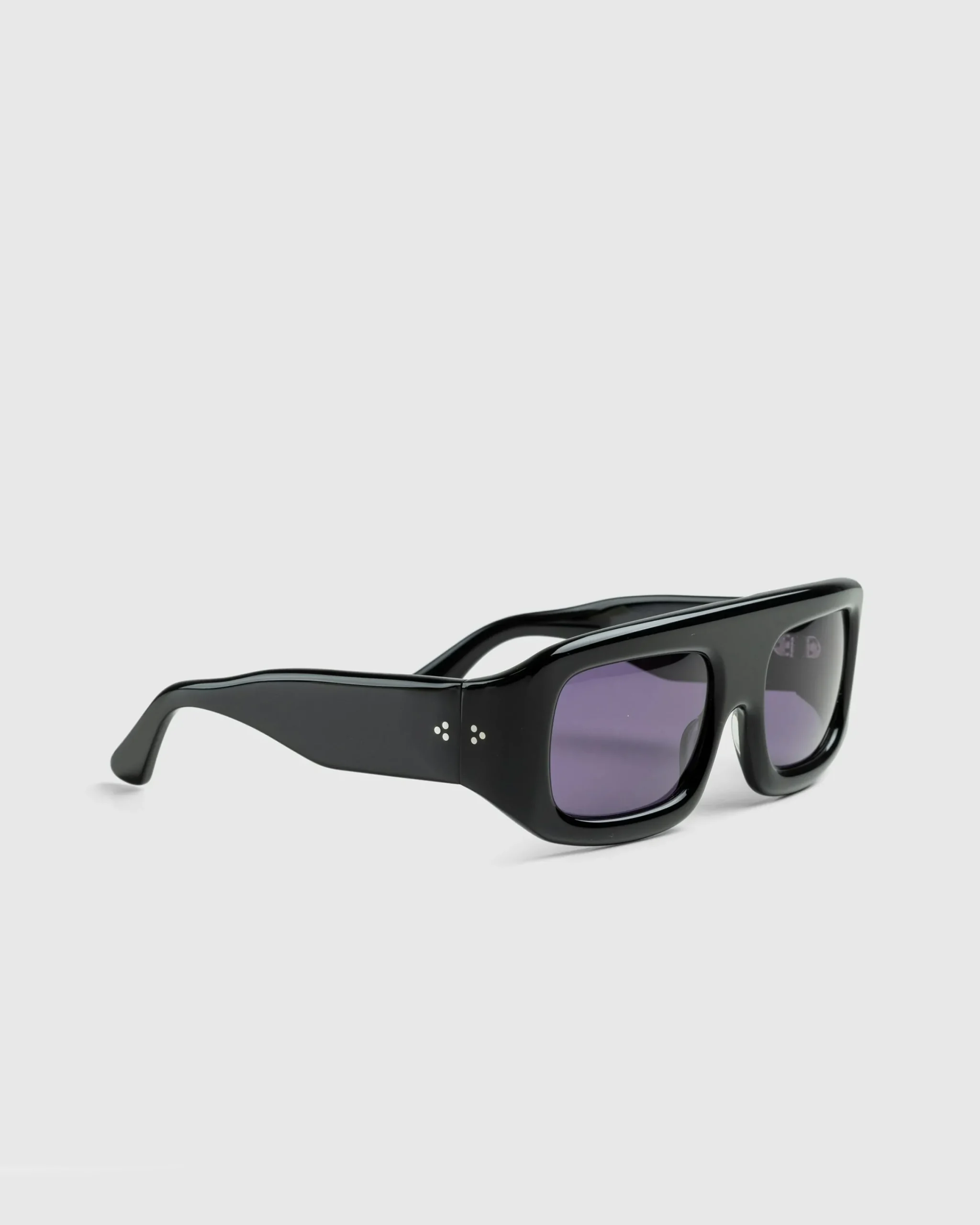 Port Tanger Mauretania Black Acetate/Rif Blue Lens- Sunglasses