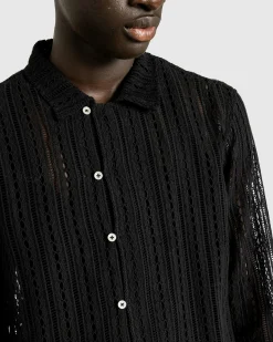 Bode Meandering Lace Long-Sleeve Shirt- Shirts