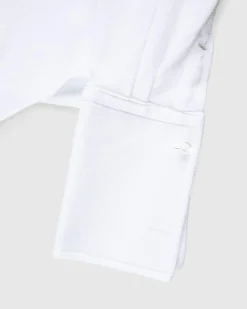 Thom Browne Men's Pique Ruffled-Bib Tux Shirt- Shirts