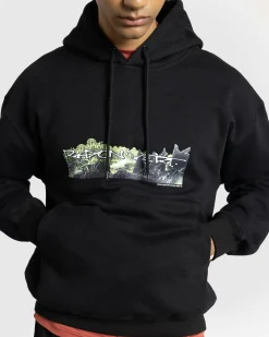 Rayon Vert Mesozoic Hoodie Golgotha Black- Sweats