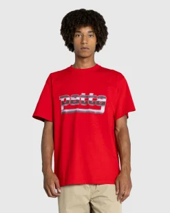 Patta Metal T-Shirt Haute Red- Tops