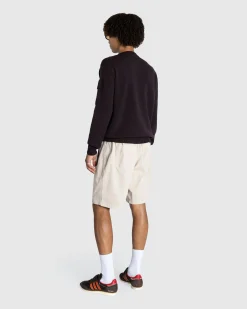 C.P. Company Metropolis Series Extra Fine Merino Wool Crewneck Knit Rum Baisin- Knitwear
