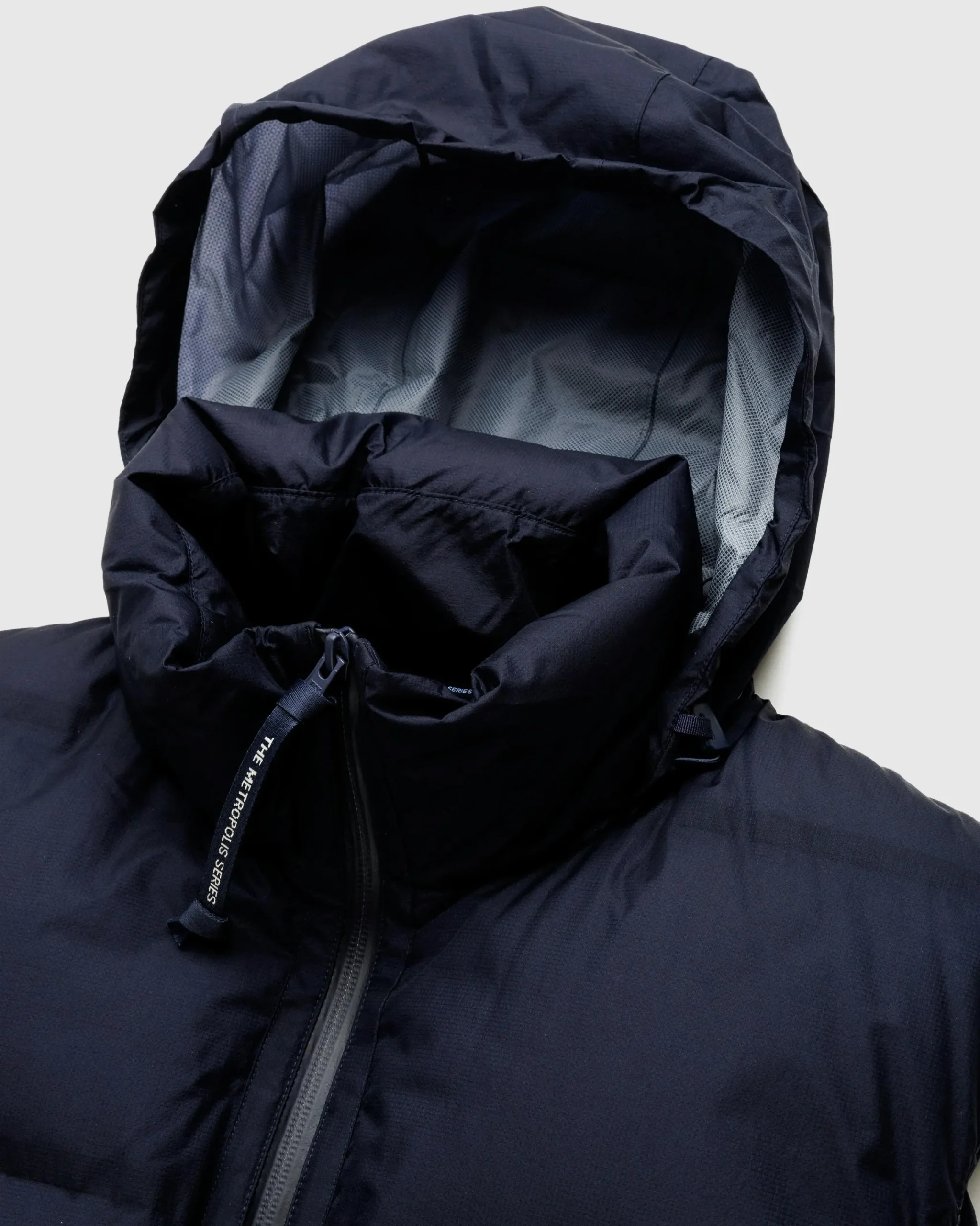 C.P. Company Metropolis Series Pertex Hooded Down Vest Sky Captain- Outerwear