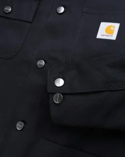 Carhartt WIP Michigan Coat Black/Black/Rigid- Shirts