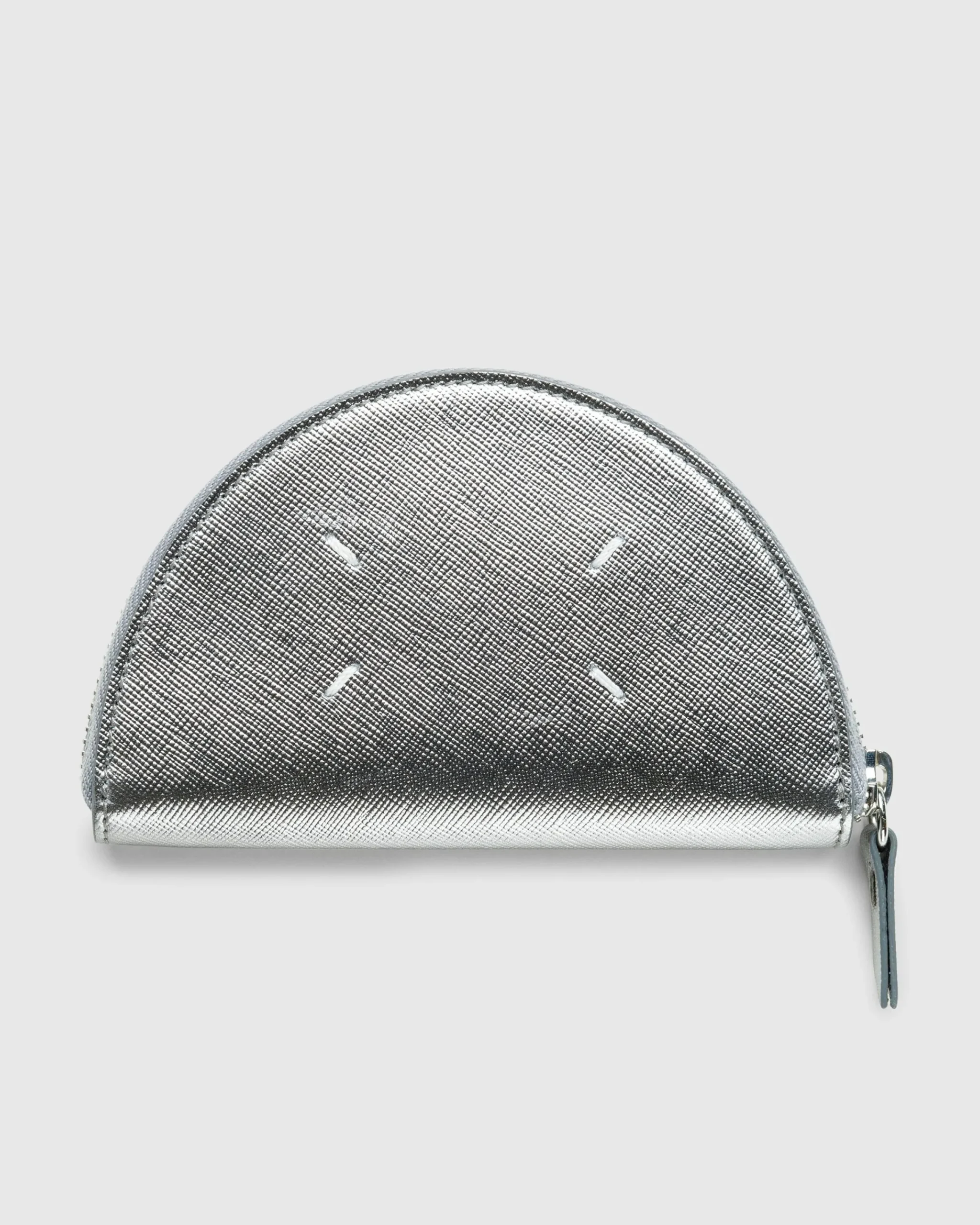 Maison Margiela Micro Half Moon Pouch Metallic Grey- Bags
