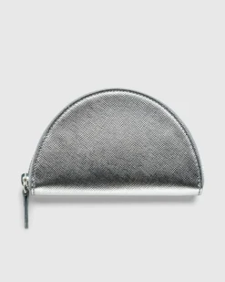 Maison Margiela Micro Half Moon Pouch Metallic Grey- Bags