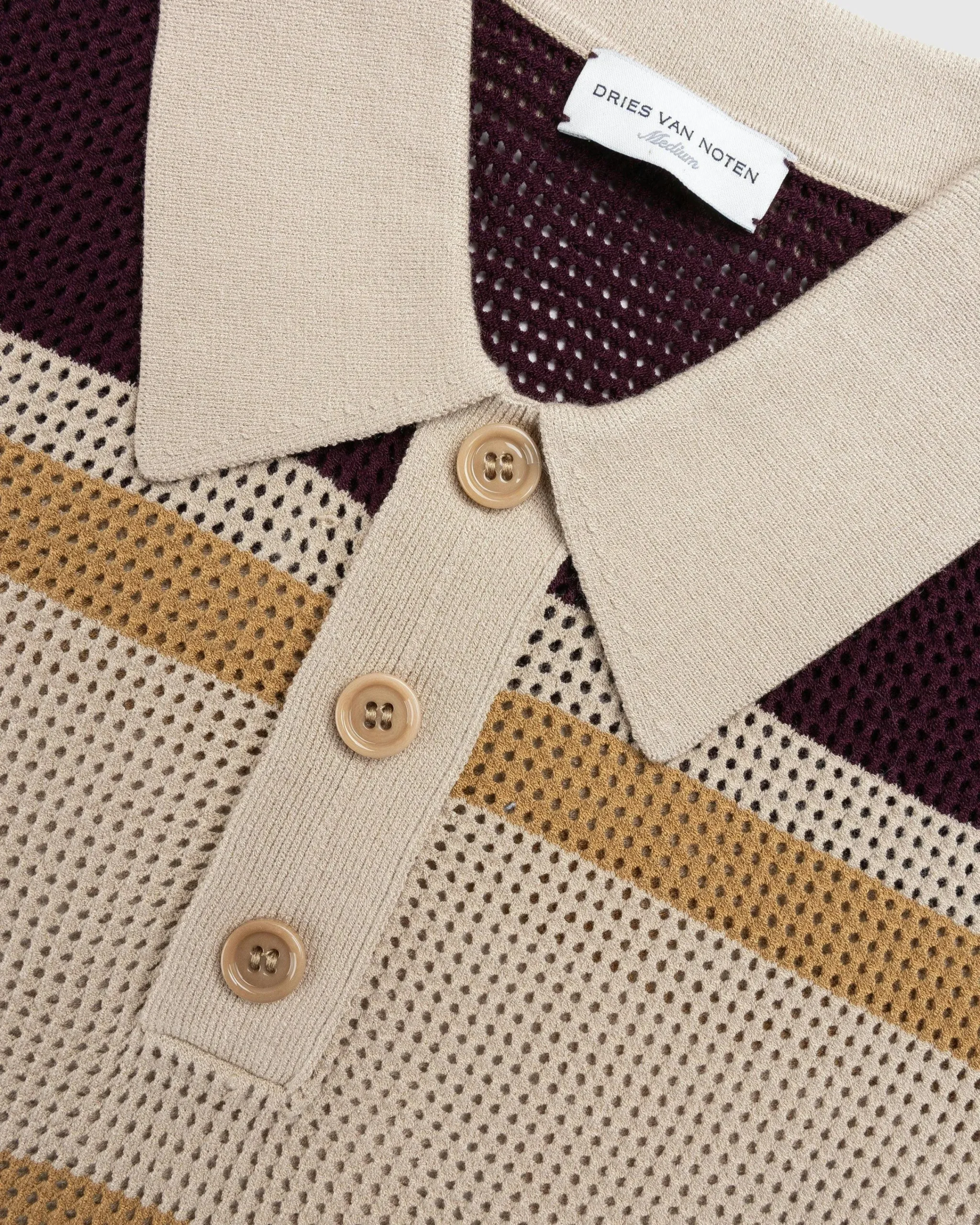 Dries van Noten Mindo Knit Polo /Stripes- Tops