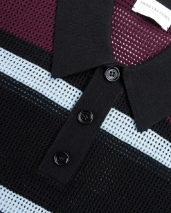 Dries van Noten Mindo Knit Polo /Stripes- Tops