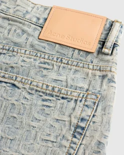 Acne Studios Monogram Denim Shorts- Shorts