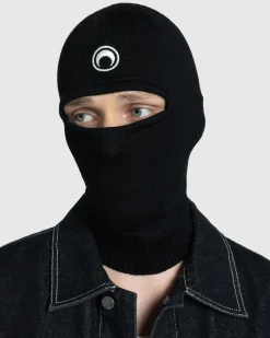 Marine Serre Moon Logo Knit Balaclava- Hats