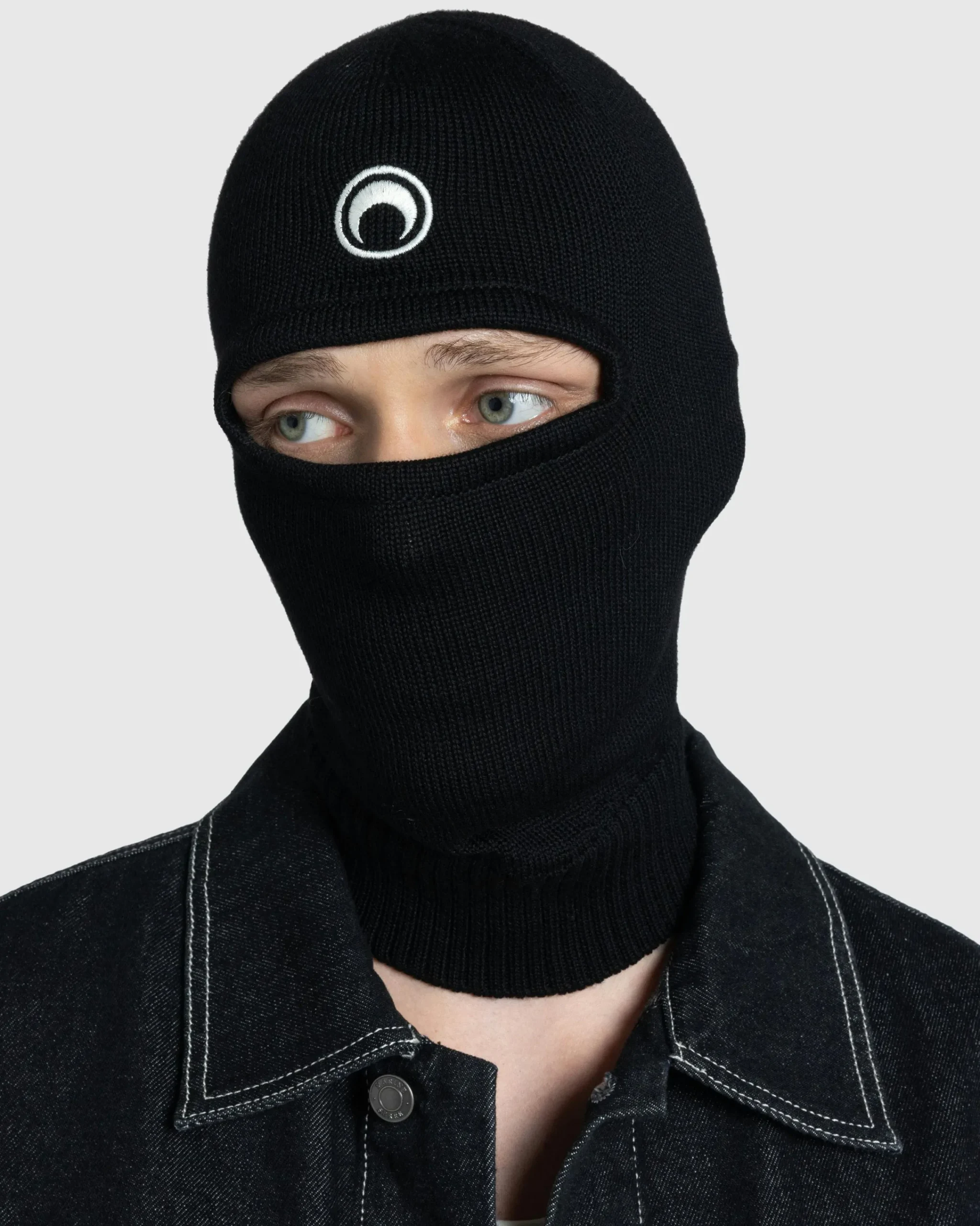 Marine Serre Moon Logo Knit Balaclava- Hats